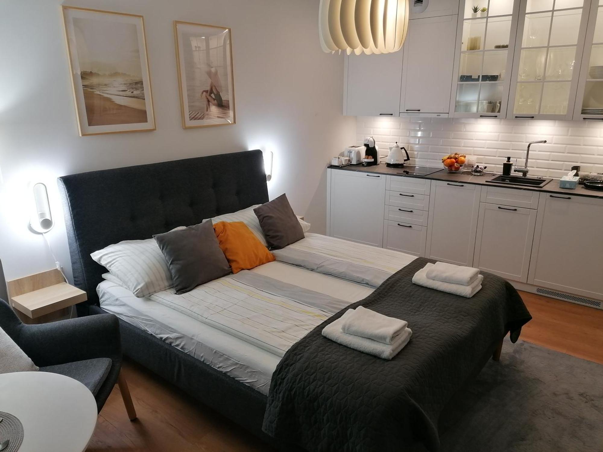 Pinea Apartament Z Widokiem Na Morze Z Basenem I Spa Przy Plazy Pobierowo Exterior foto